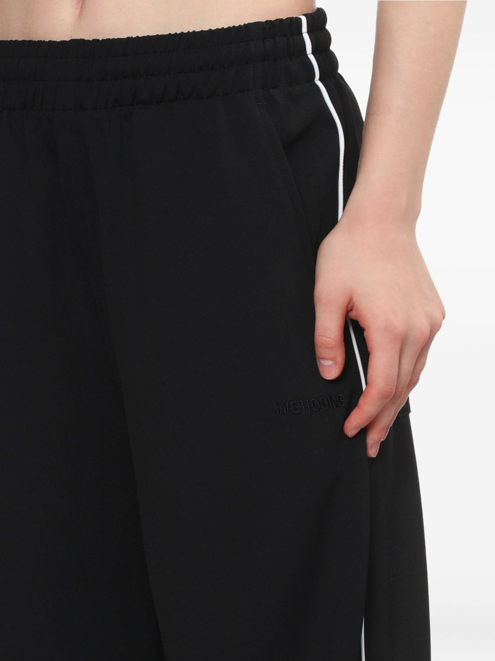 side-stripe trousers - 4