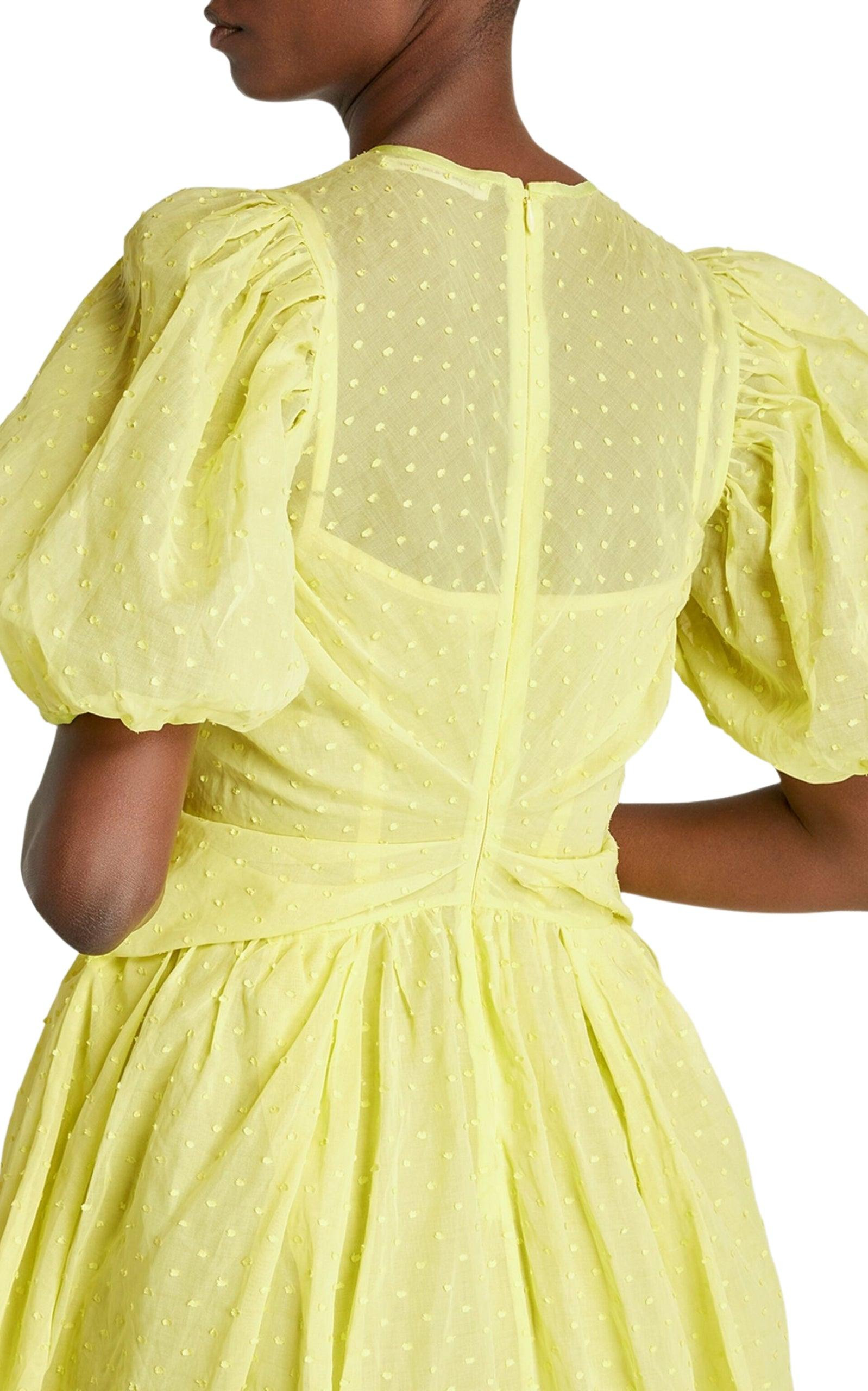Juniper Puff-Sleeved Midi Dress - 4