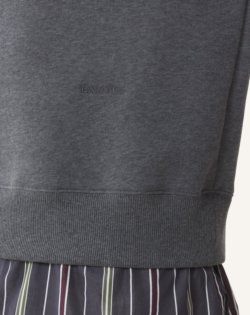 LAYERED SWEATSHIRT IN COTTON AND CASHMERE 5