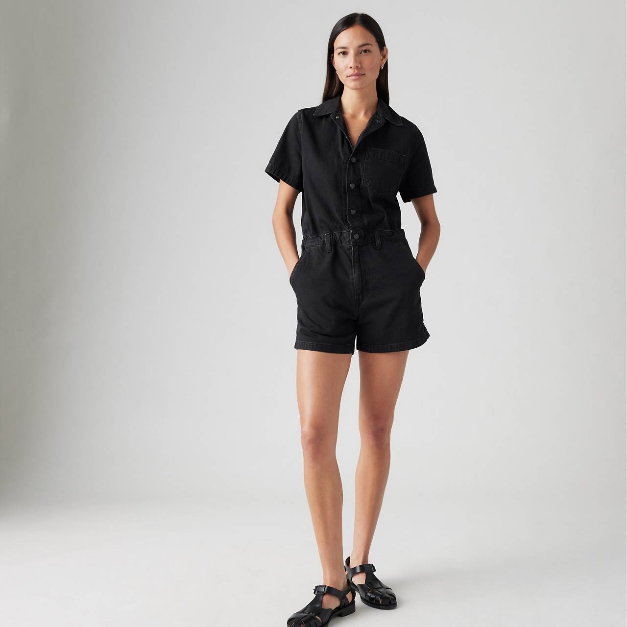 HERITAGE SHORT SLEEVE ROMPER - 3