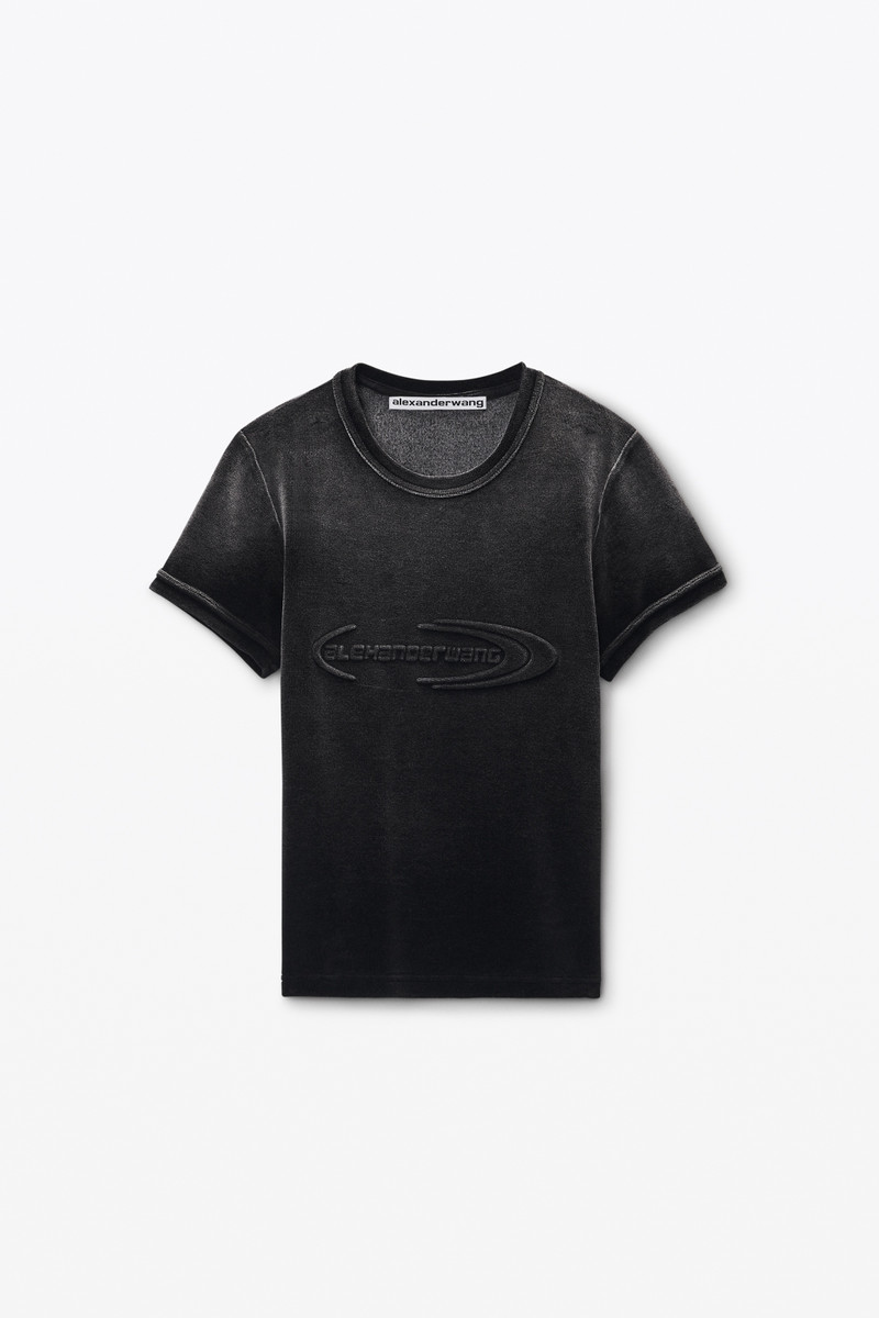Baby Tee in Plush Velour - 1