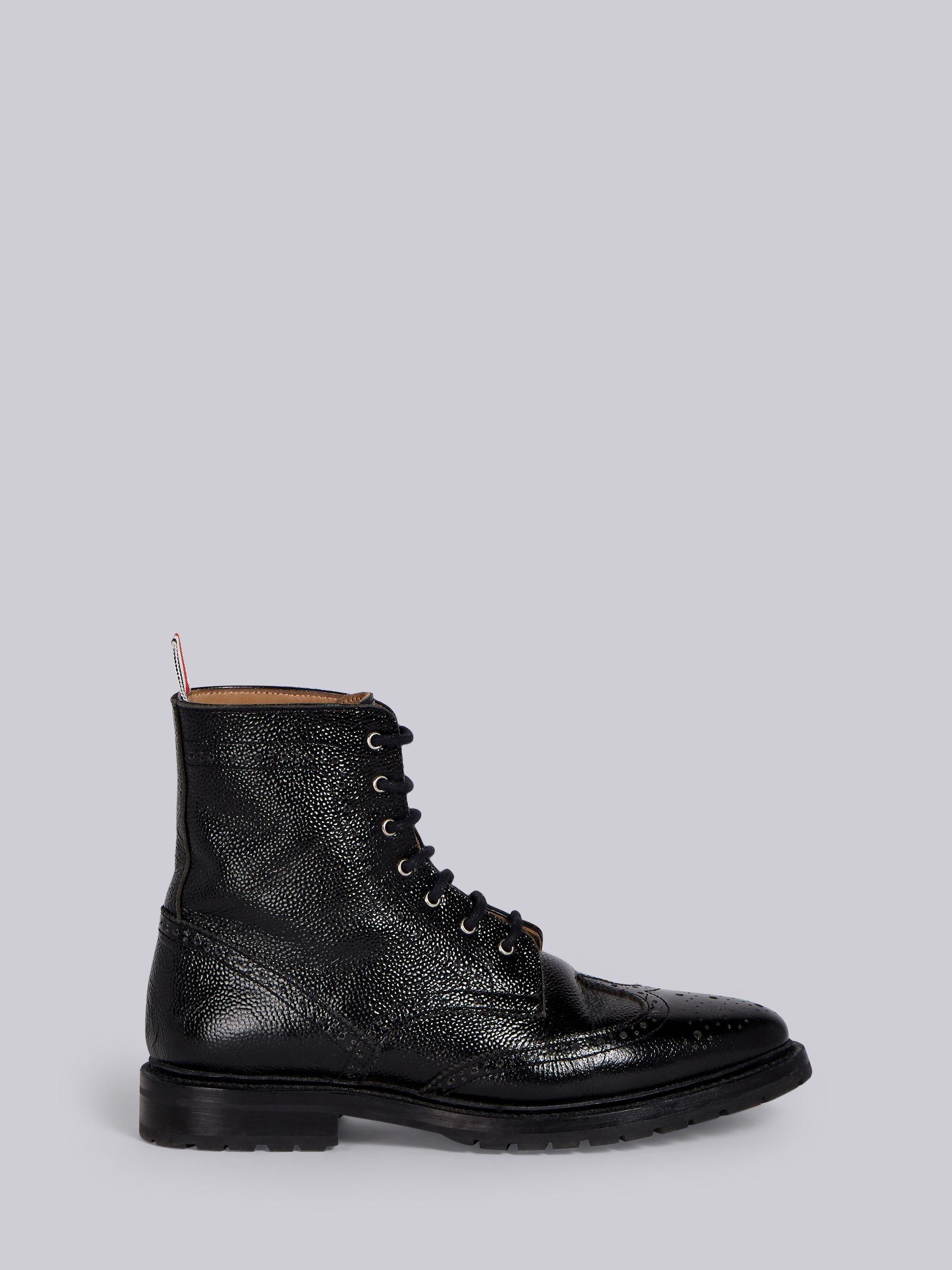 Pebble Grain Wingtip Boot - 1