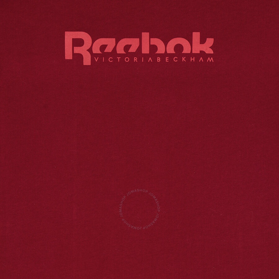 Reebok Collegiate Burgundy Cotton Jersey VB Logo T-shirt, Size X-Small - 7