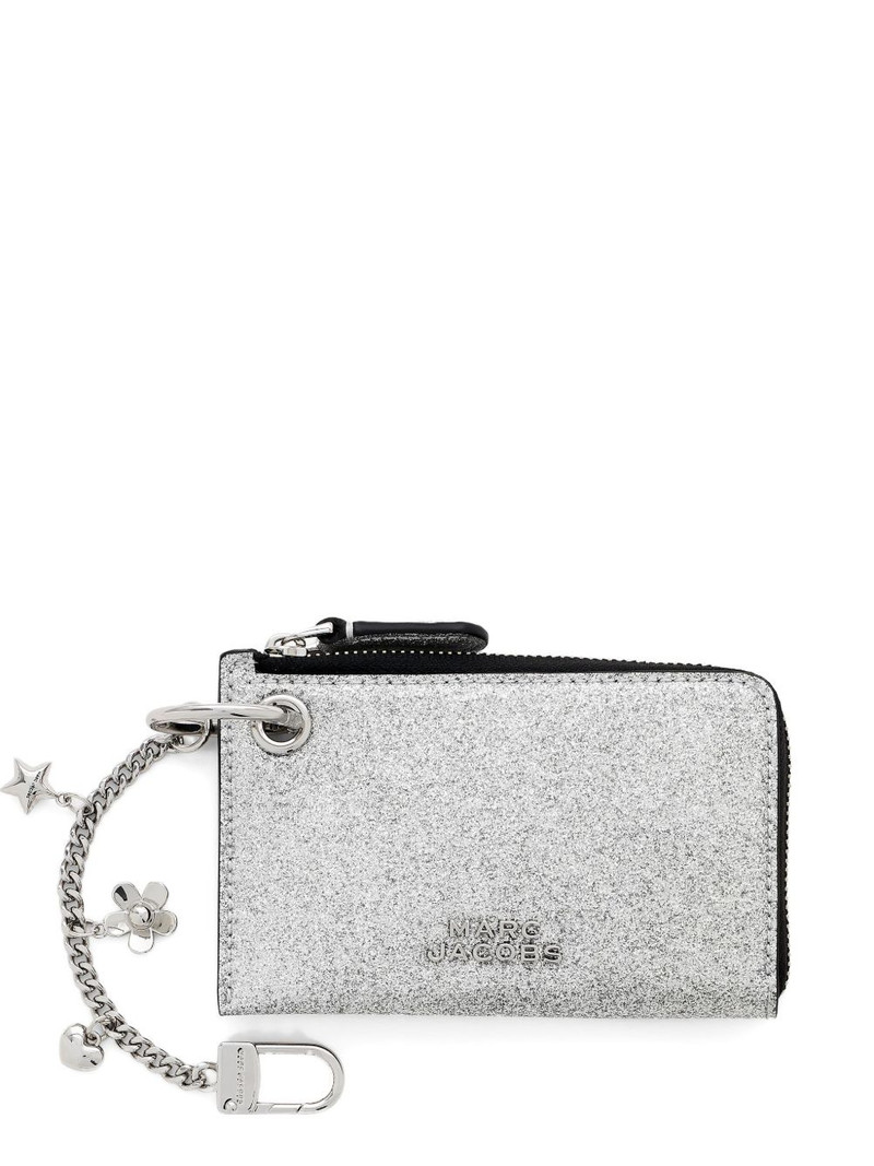 The Coated Glitter leather wallet 1