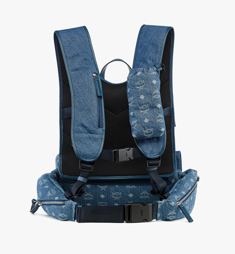 Aren Multi-Backpack in Monogram Denim Jacquard 6