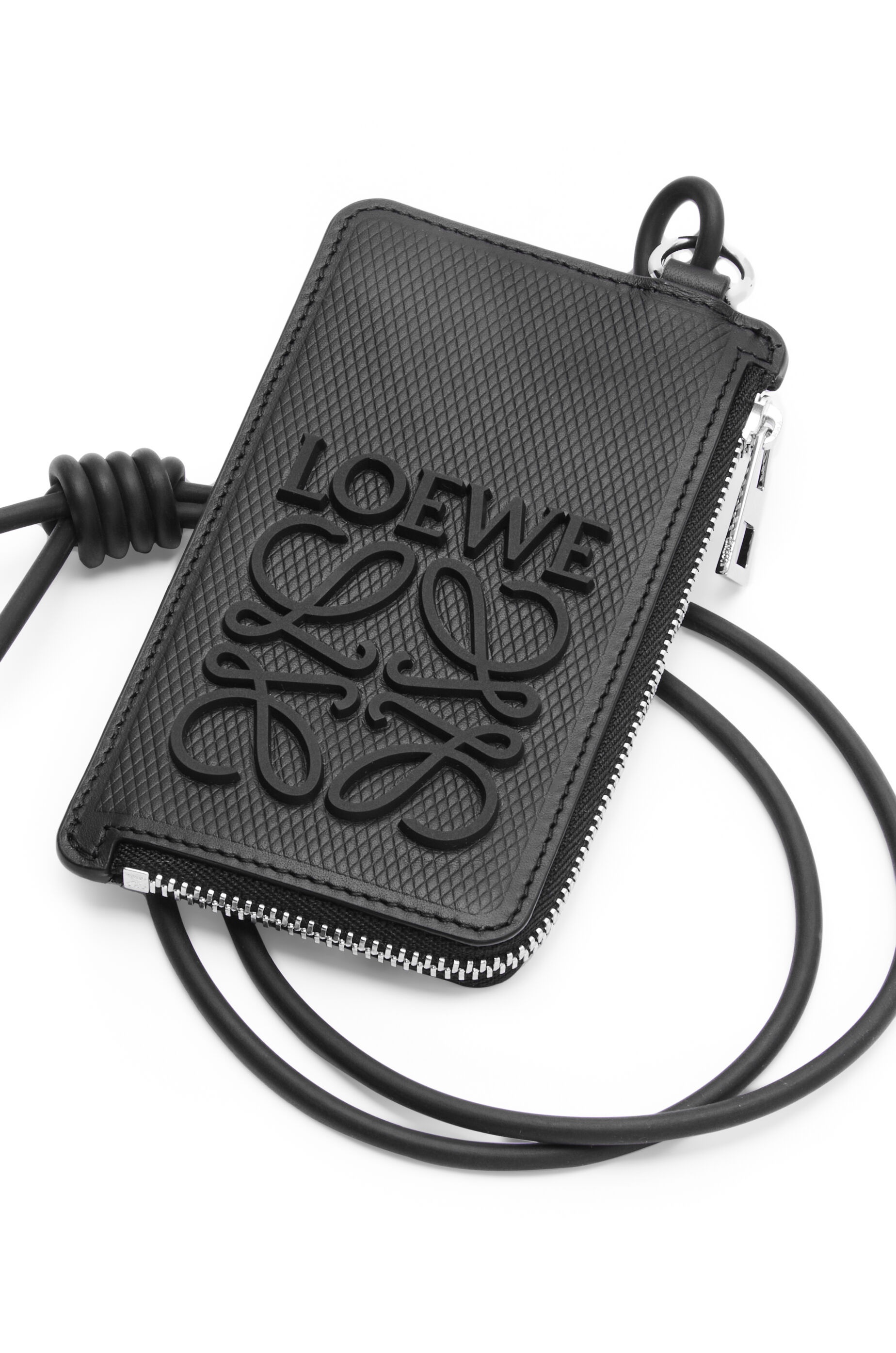 Coin cardholder in diamond calfskin with a strap - 4