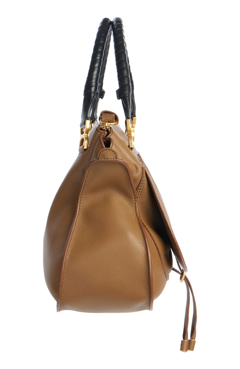 Large Marcie Leather Satchel 4