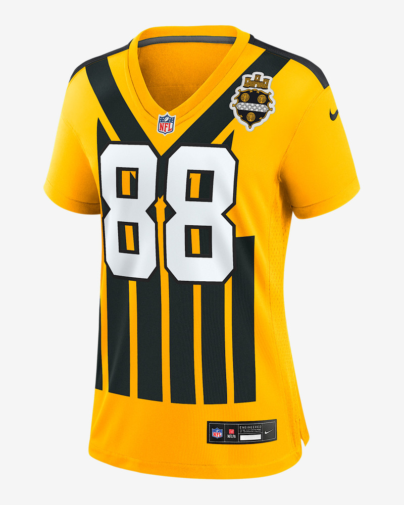 Pat Freiermuth Pittsburgh Steelers Women’s Nike NFL Game Jersey 1