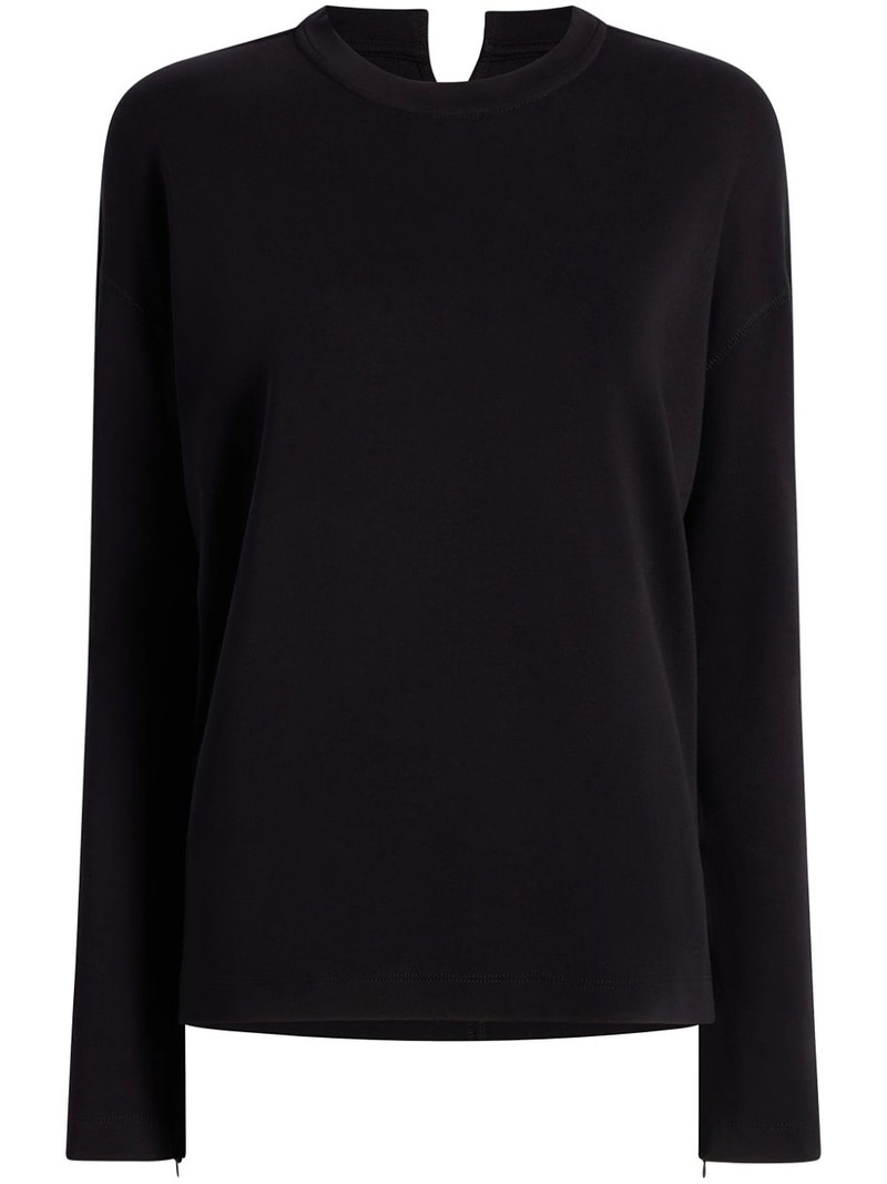 Luxe Seamed cotton T-shirt 1