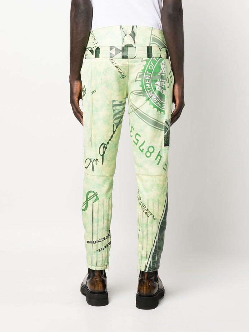 leather straight-leg trousers 4