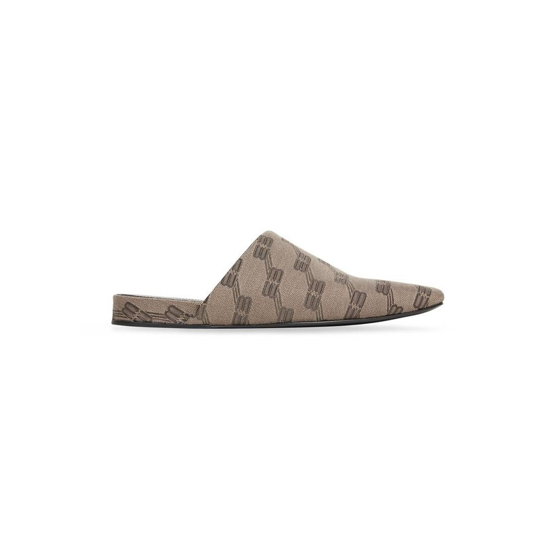Men's Cosy Mule Bb Monogram in Dark Grey - 1