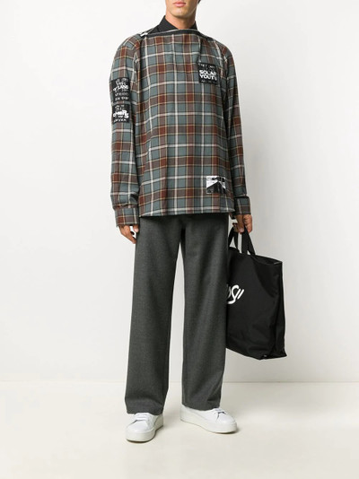 Raf Simons checked shirt outlook