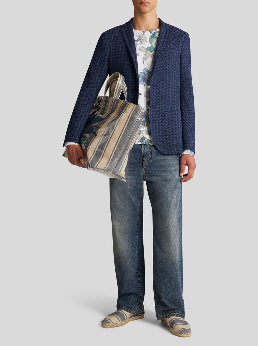 JACQUARD STRIPED BLAZER - 3