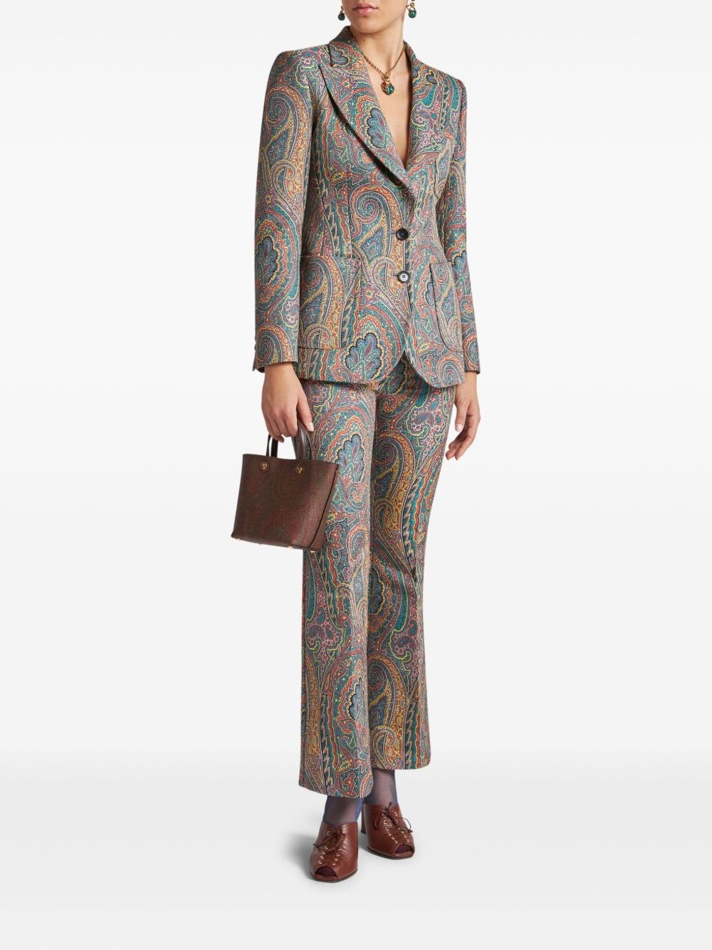 paisley-print blazer - 2