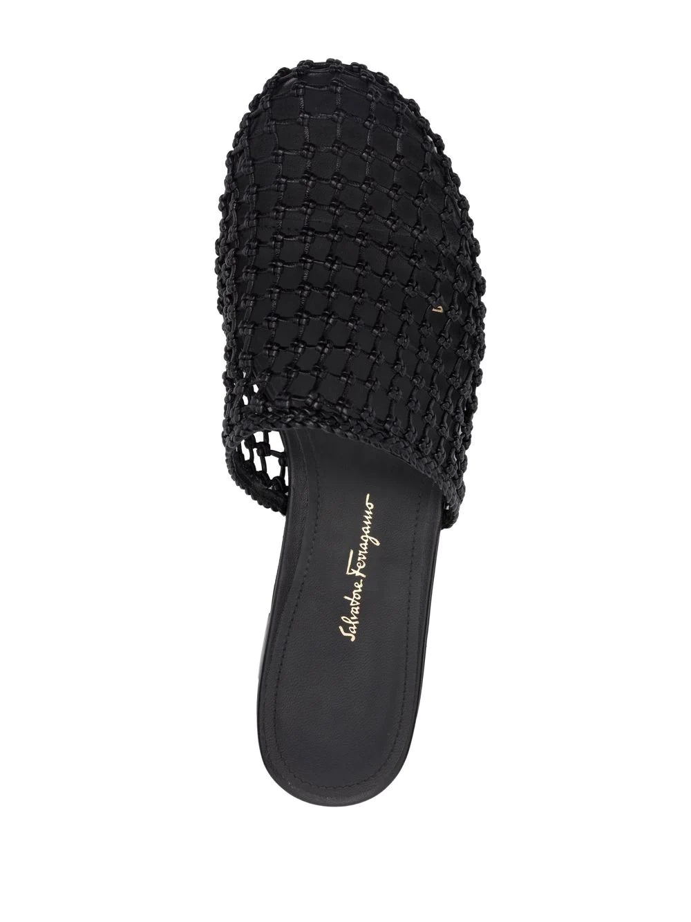 woven-design leather mules - 4