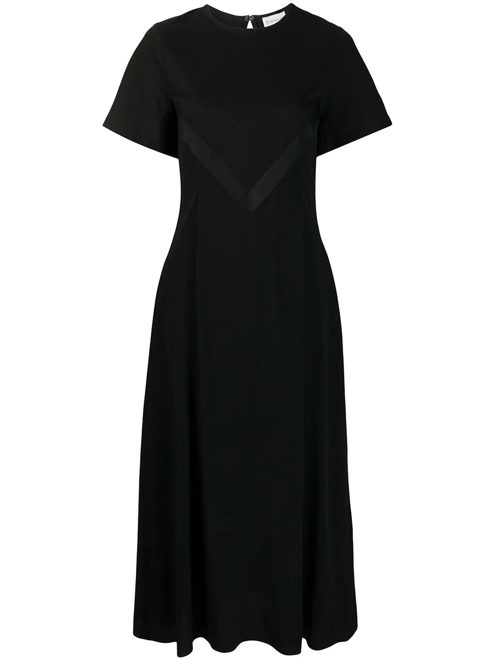 ribbon detail mid-length dress - 1