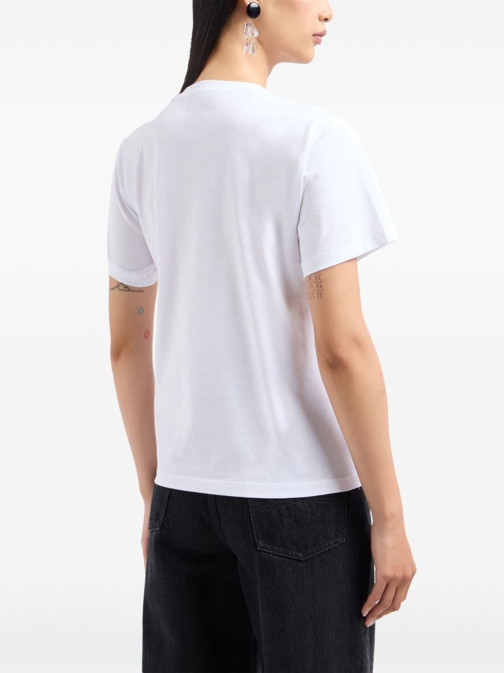rhinestone-embellished cotton t-shirt - 3