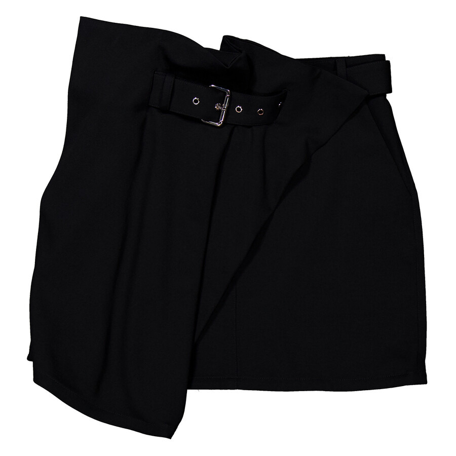 JW Anderson Asymmetric Draped Wool Mid-Rise Mini Skirt - 5