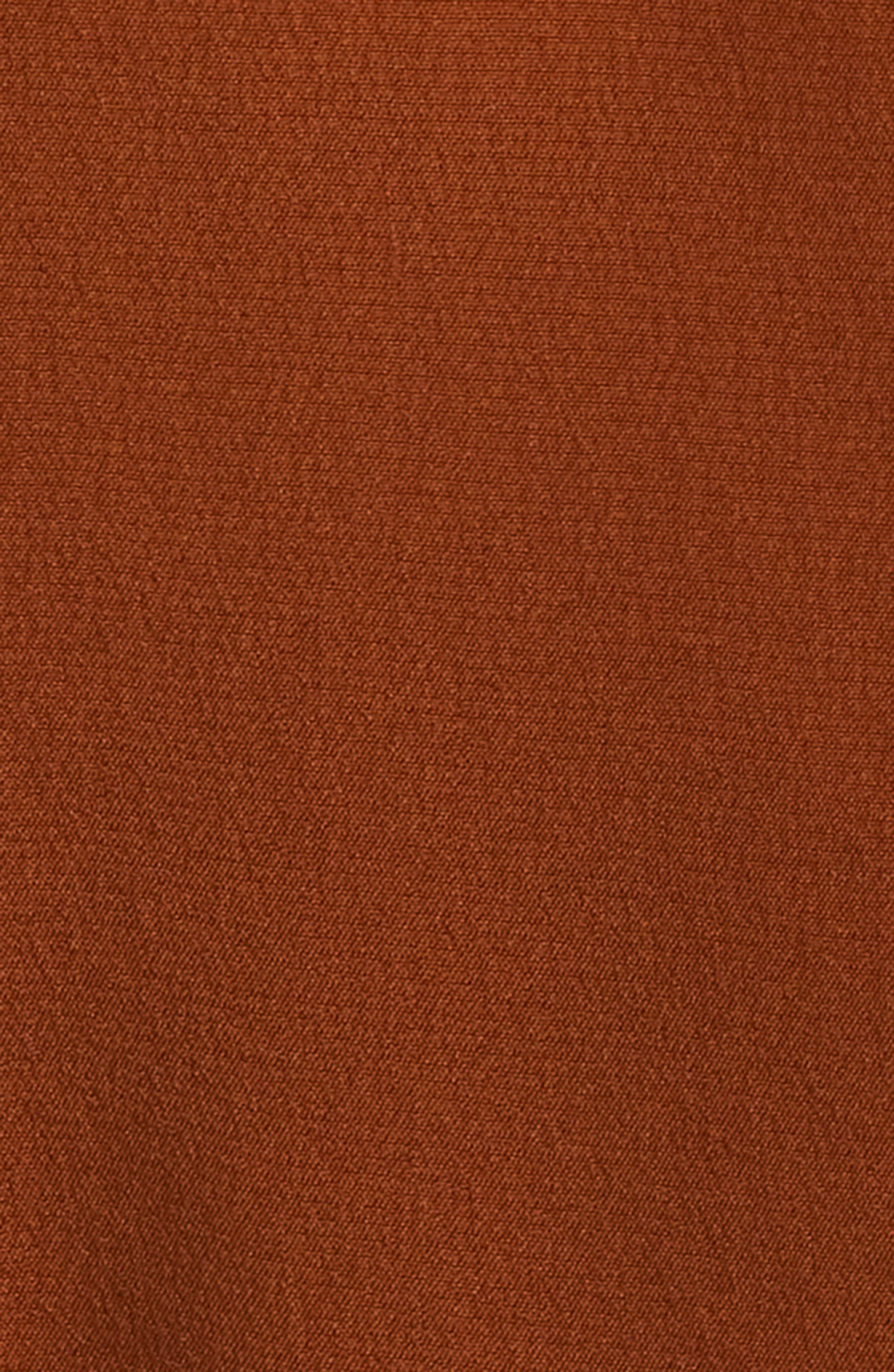 FRAME Gillian Silk Button-Up Shirt in Rust at Nordstrom - 6