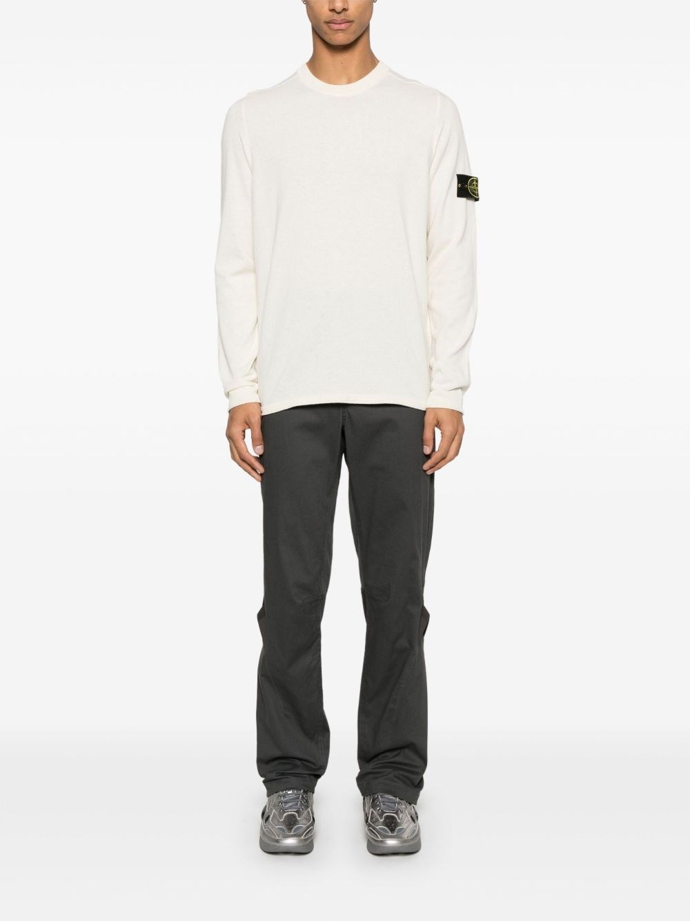 Logo cotton crewneck sweater - 4