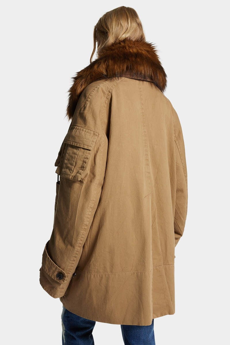 MILITARY FUR COLLAR PARKA - 4