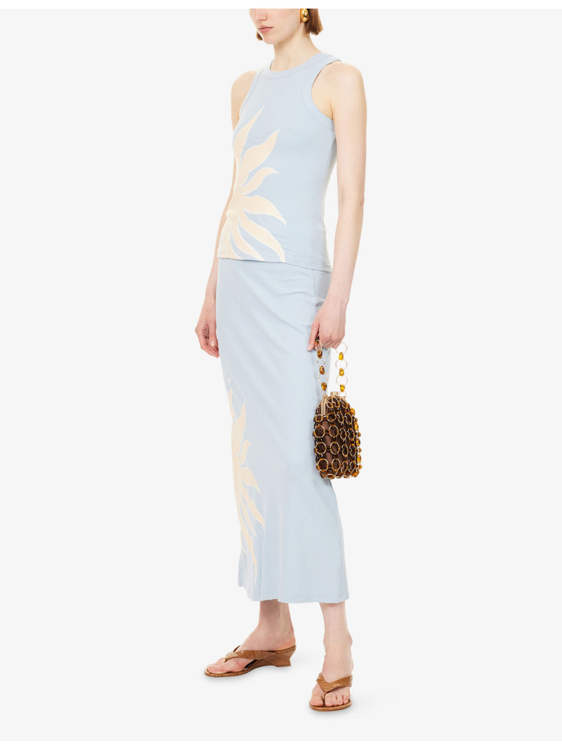 Never Fully Dressed Sol Doris Ribbed Knit Maxi Skirt outlook