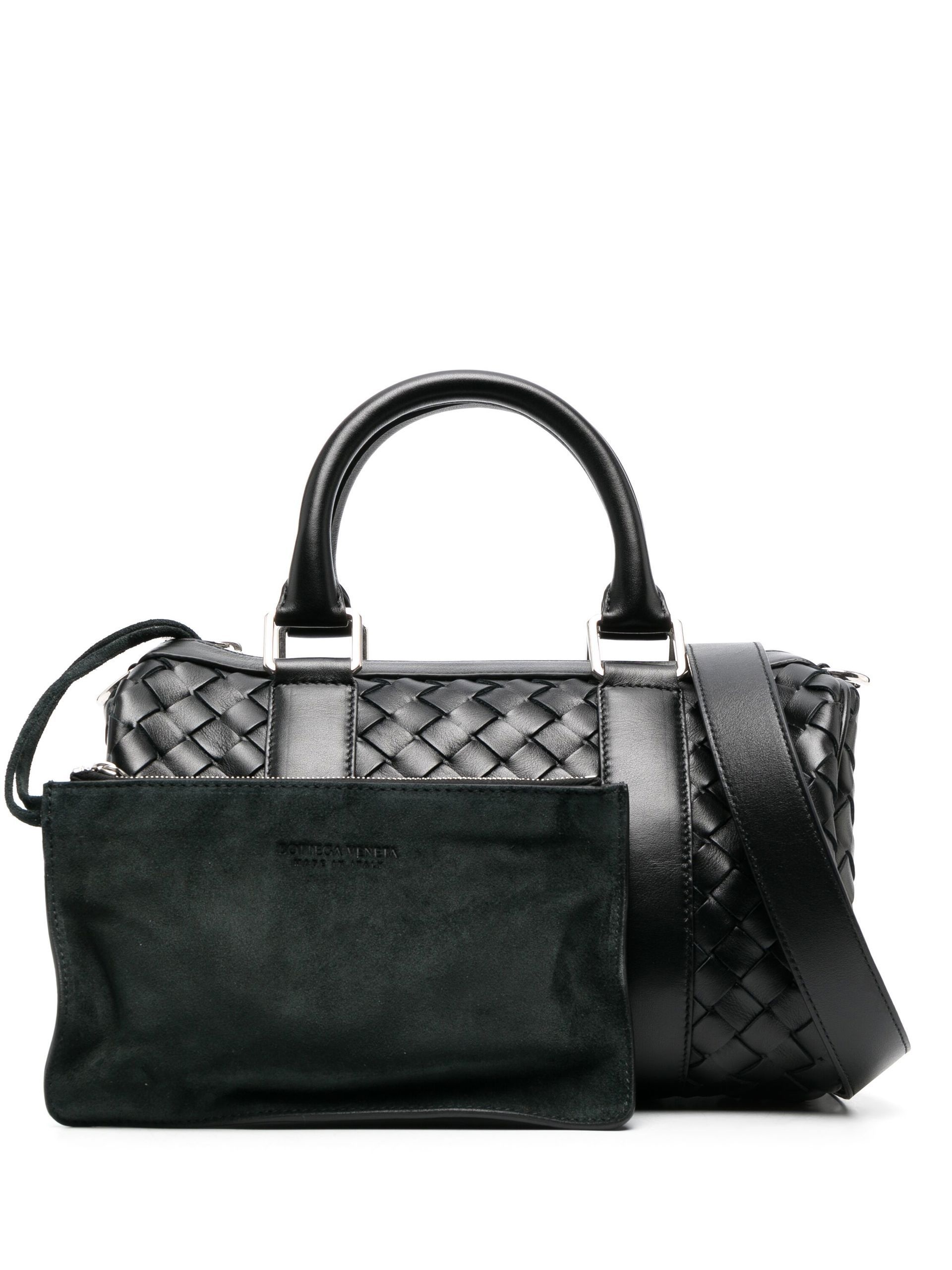 Black Classic Intrecciato Mini Tote Bag - 1