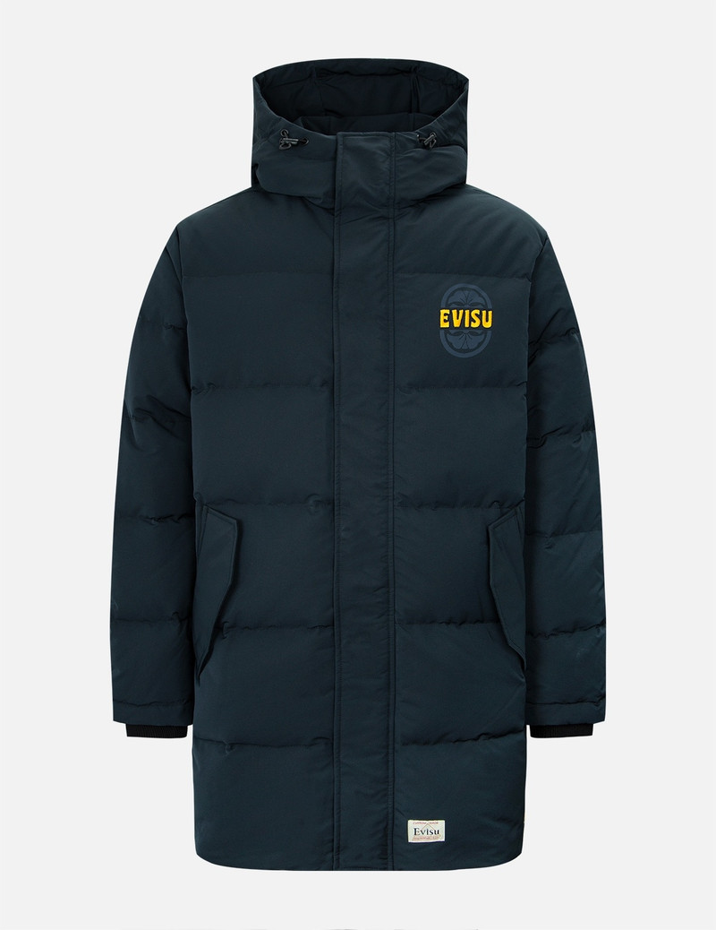 EVISU SQUAD DAICOCK PRINT DOWN COAT 1