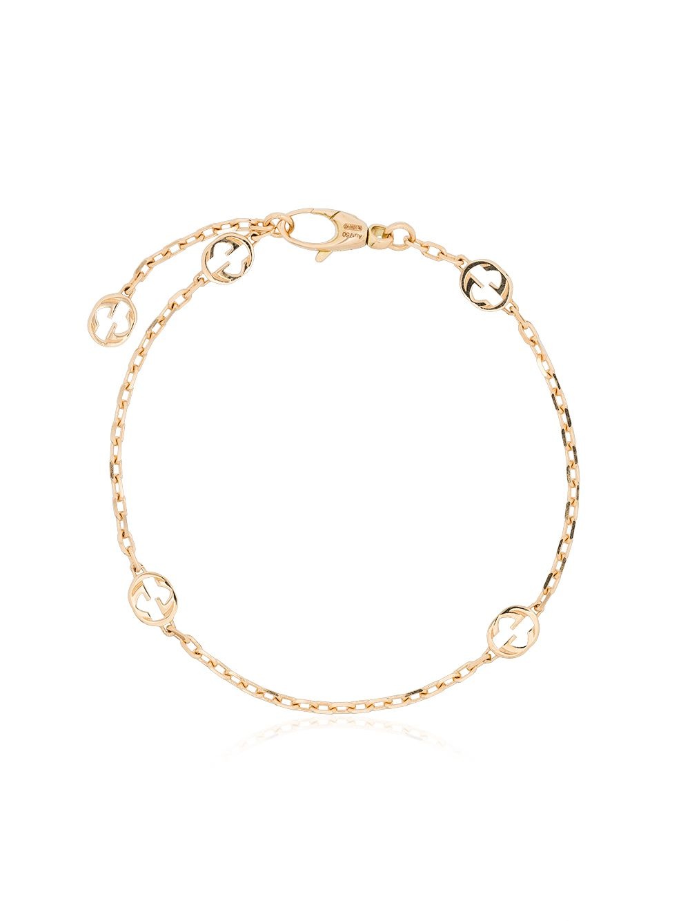 Interlocking GG 18kt yellow gold bracelet - 1