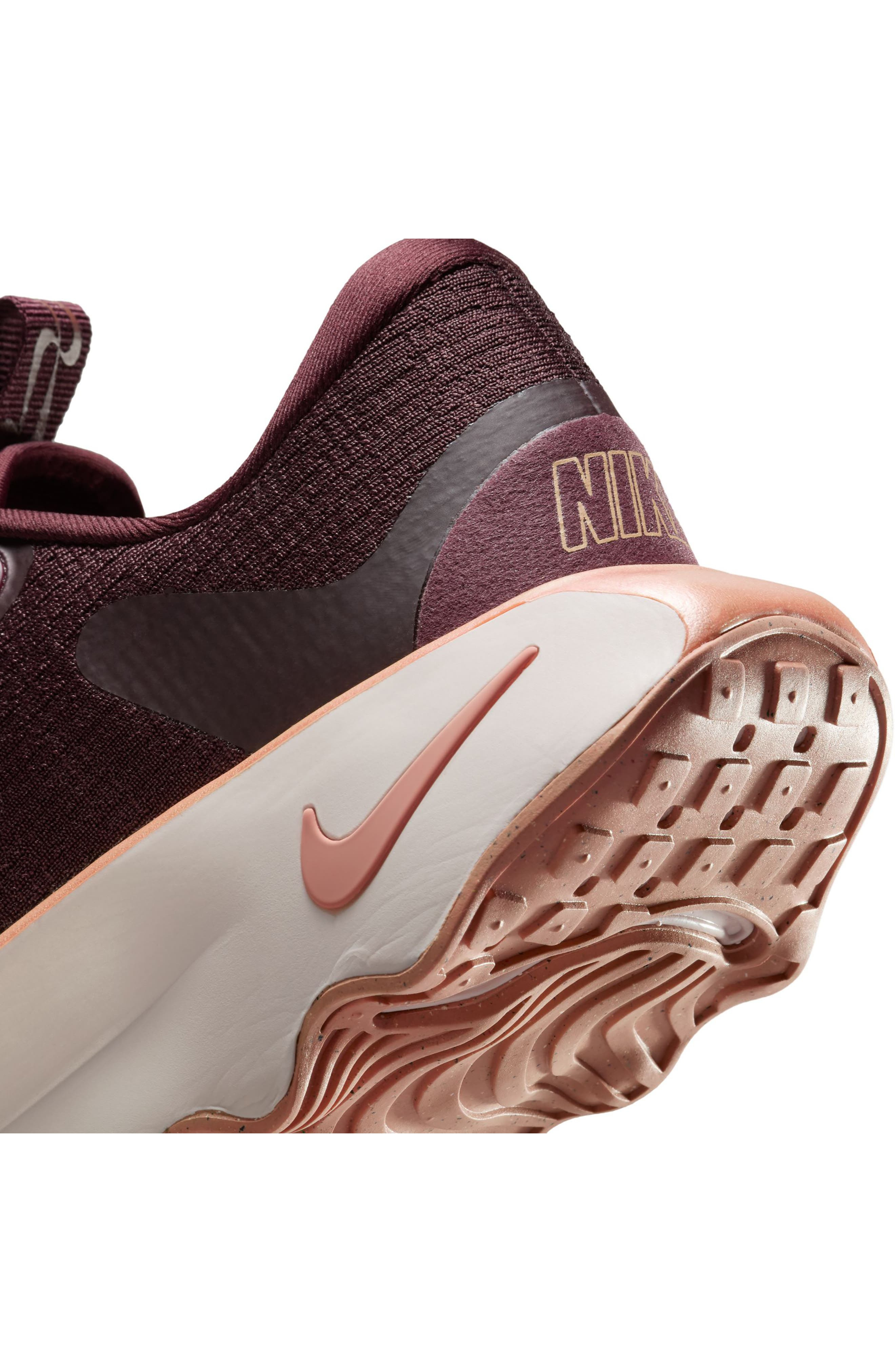 Nike Motiva Road Runner Walking Shoe in Burgundy Crush/Red Sepia at Nordstrom - 8
