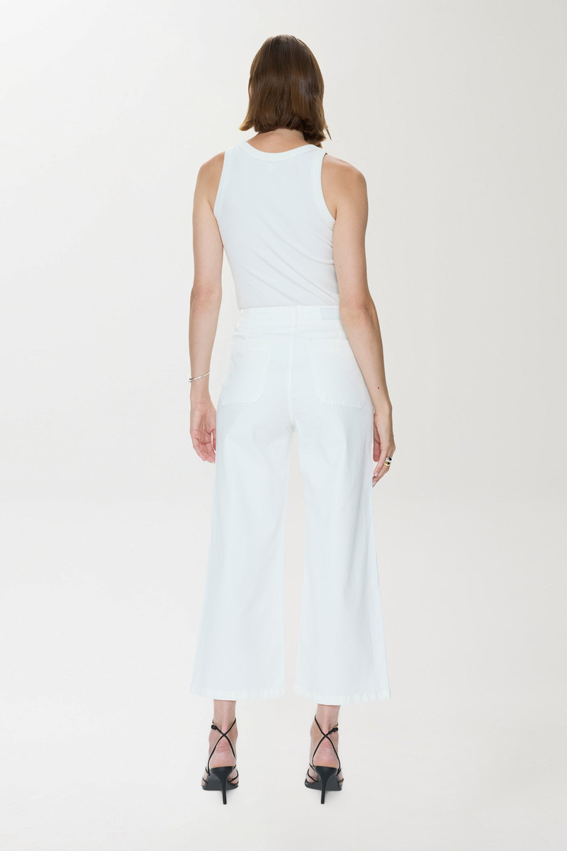 ZOOEY PATCH POCKET UTILITY PANT - LE BLANC 4