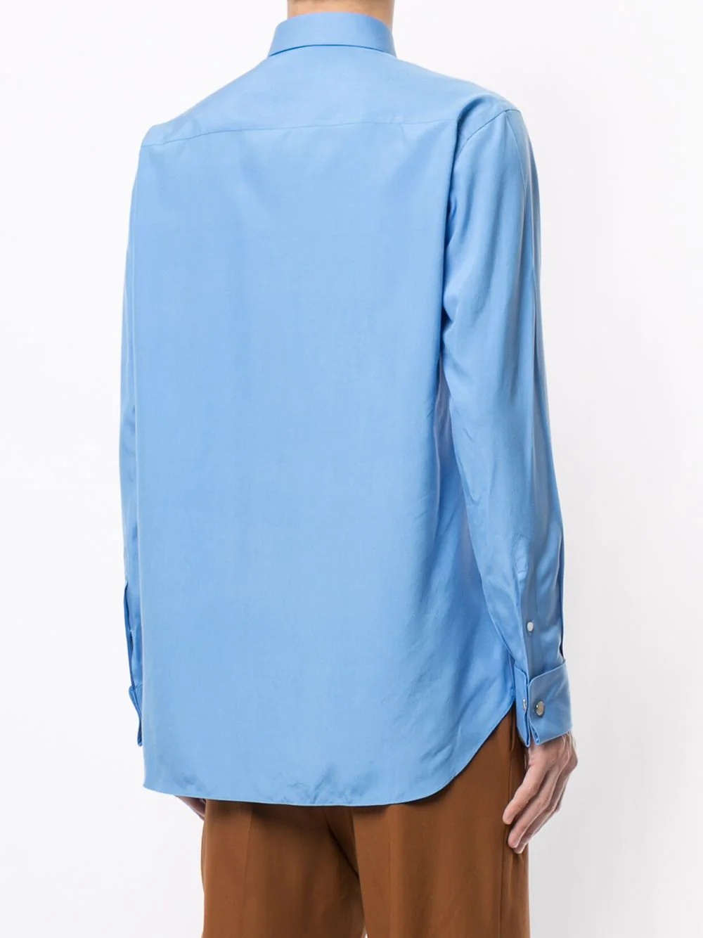 pointed collar shirt - 4