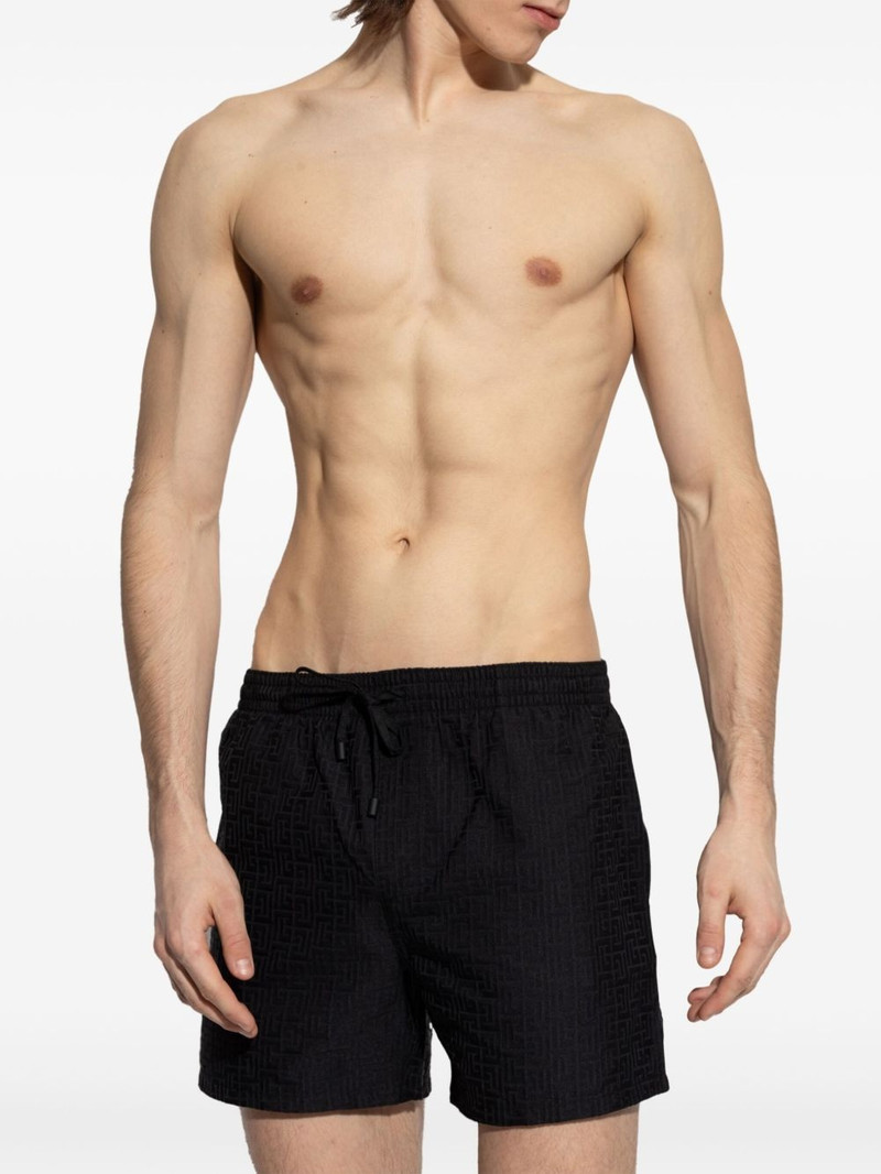 Balmain Labyrinth printed swim shorts outlook