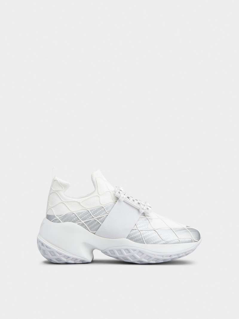Viv' Run Technical Strass Buckle Sneakers in Technical Fabric 1