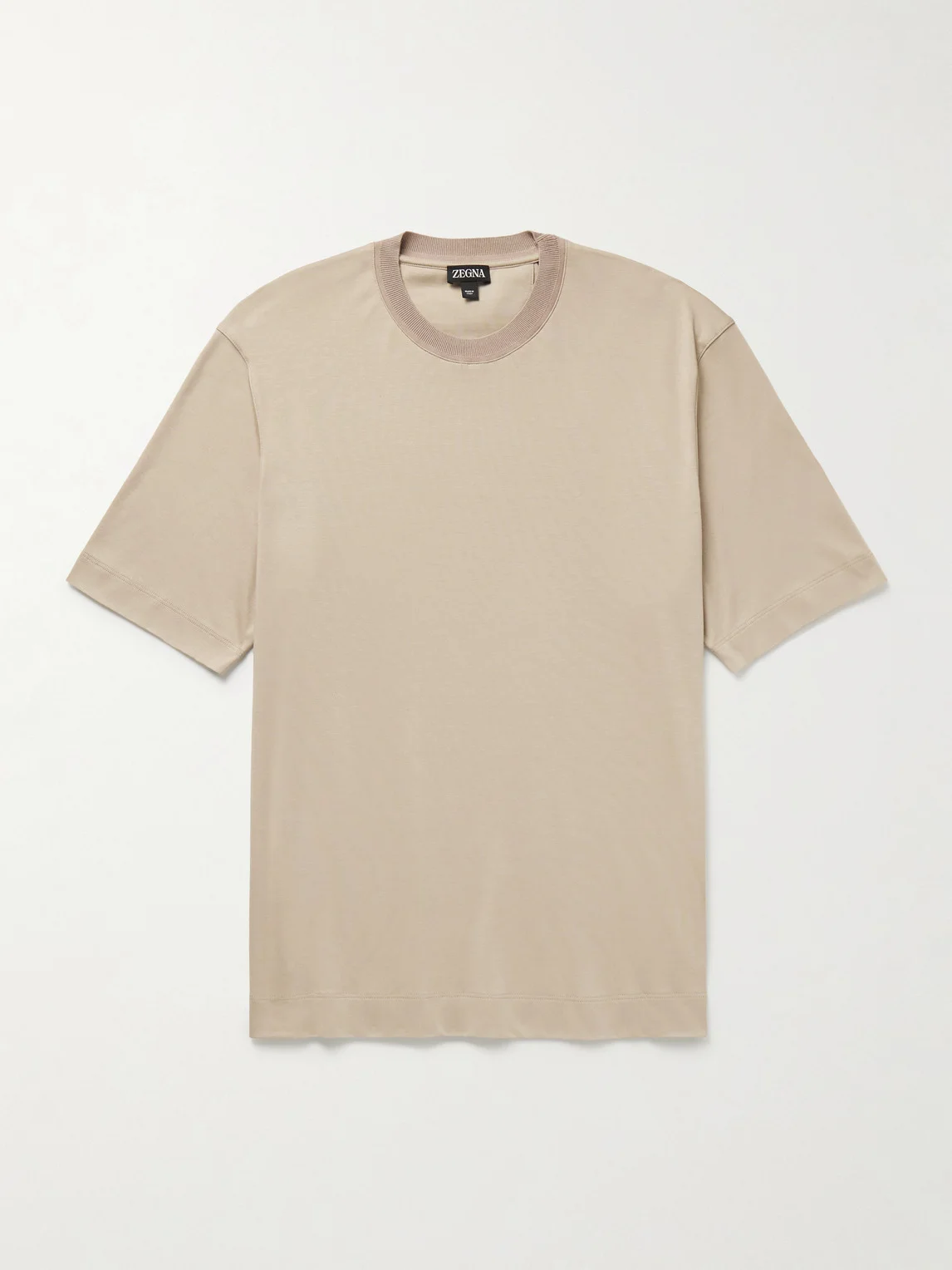 Cotton and Silk-Blend Jersey T-Shirt - 1