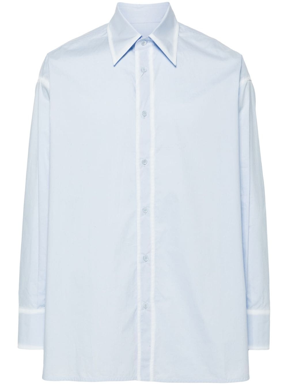 distressed cotton shirt - 1