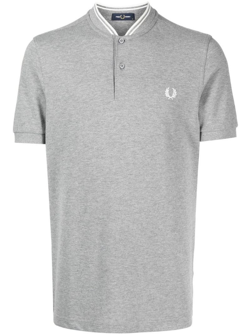 baseball-collar polo shirt - 1