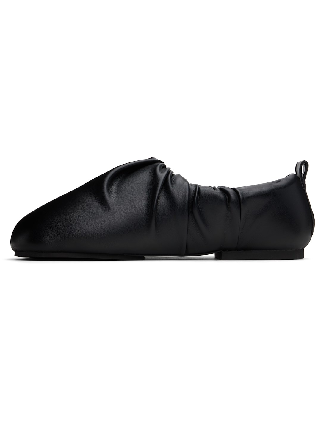 Black Wrinkle Loafers - 3