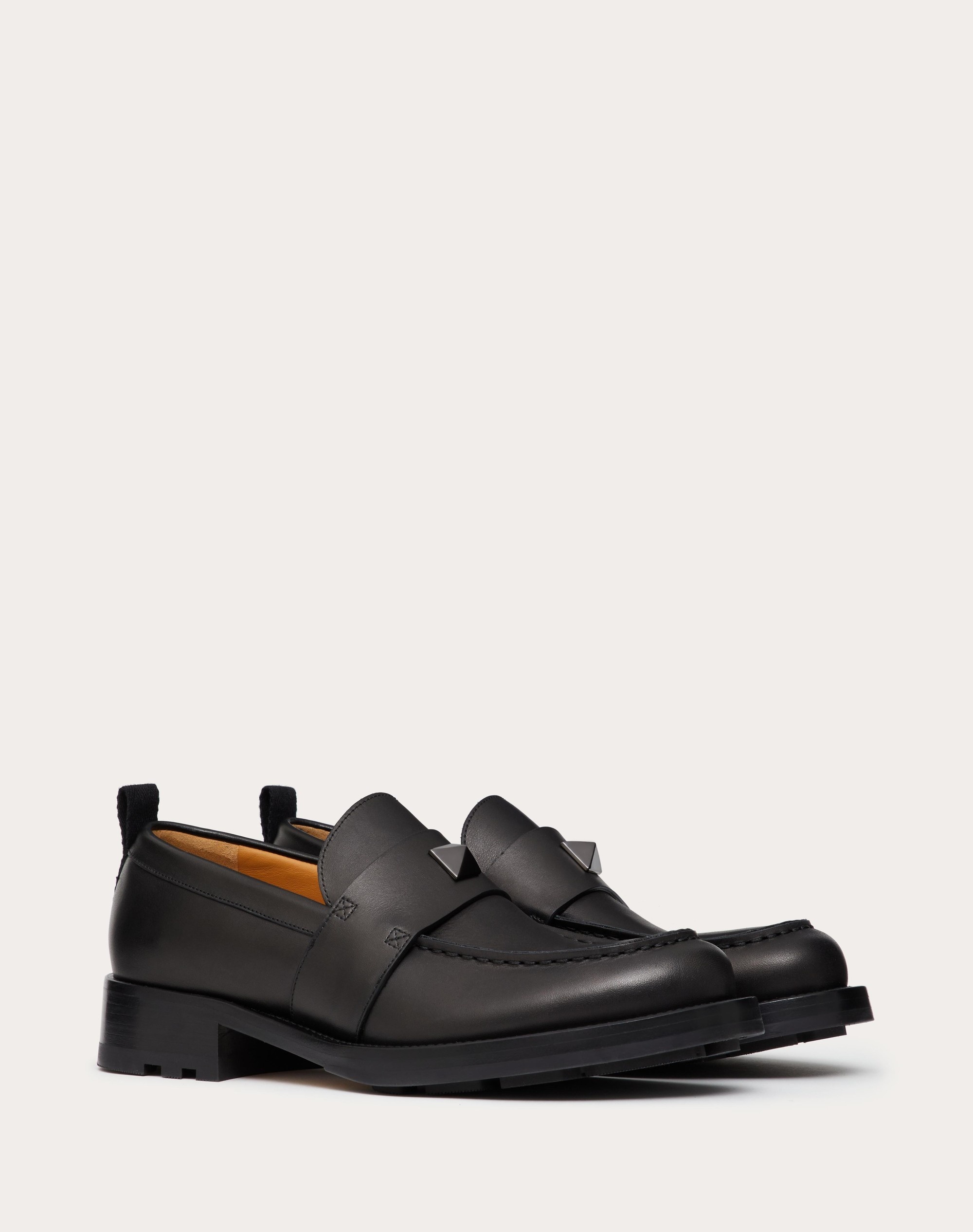 ROMAN STUD CALFSKIN LOAFER - 2