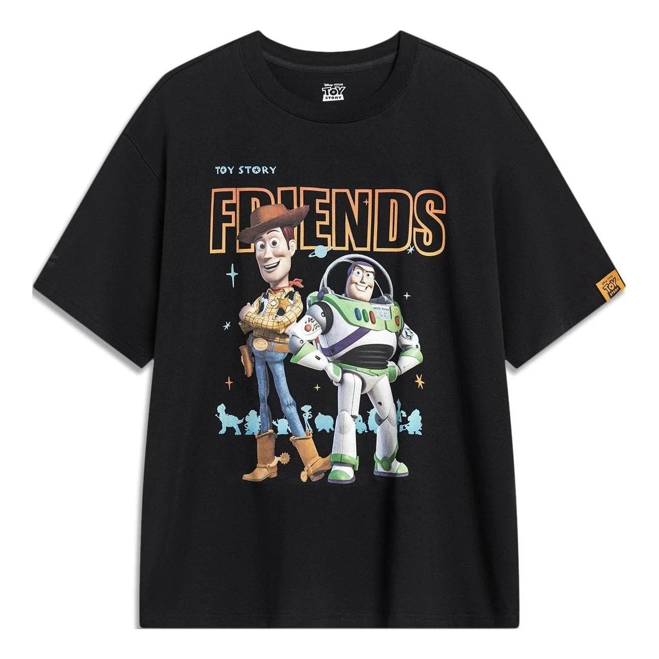 Li-Ning x Disney Toy Story Graphic T-shirt 'Black' AHST745-1 - 1