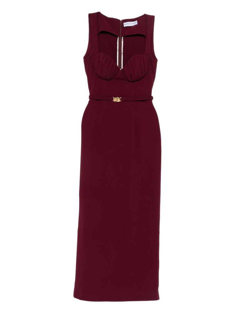belt-detail maxi dress 1