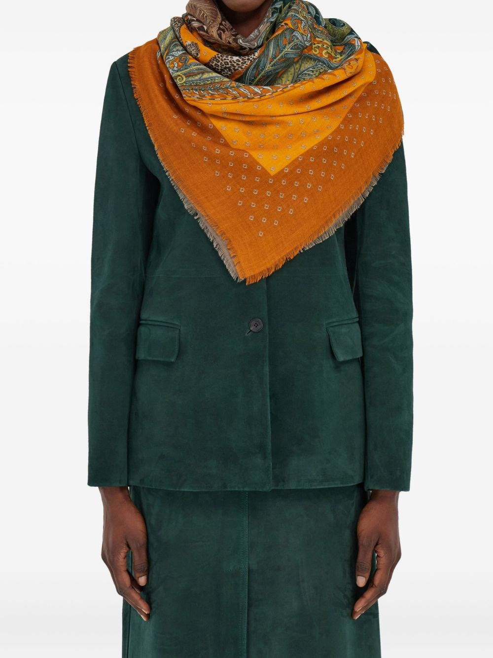Printed cashmere stole - 2