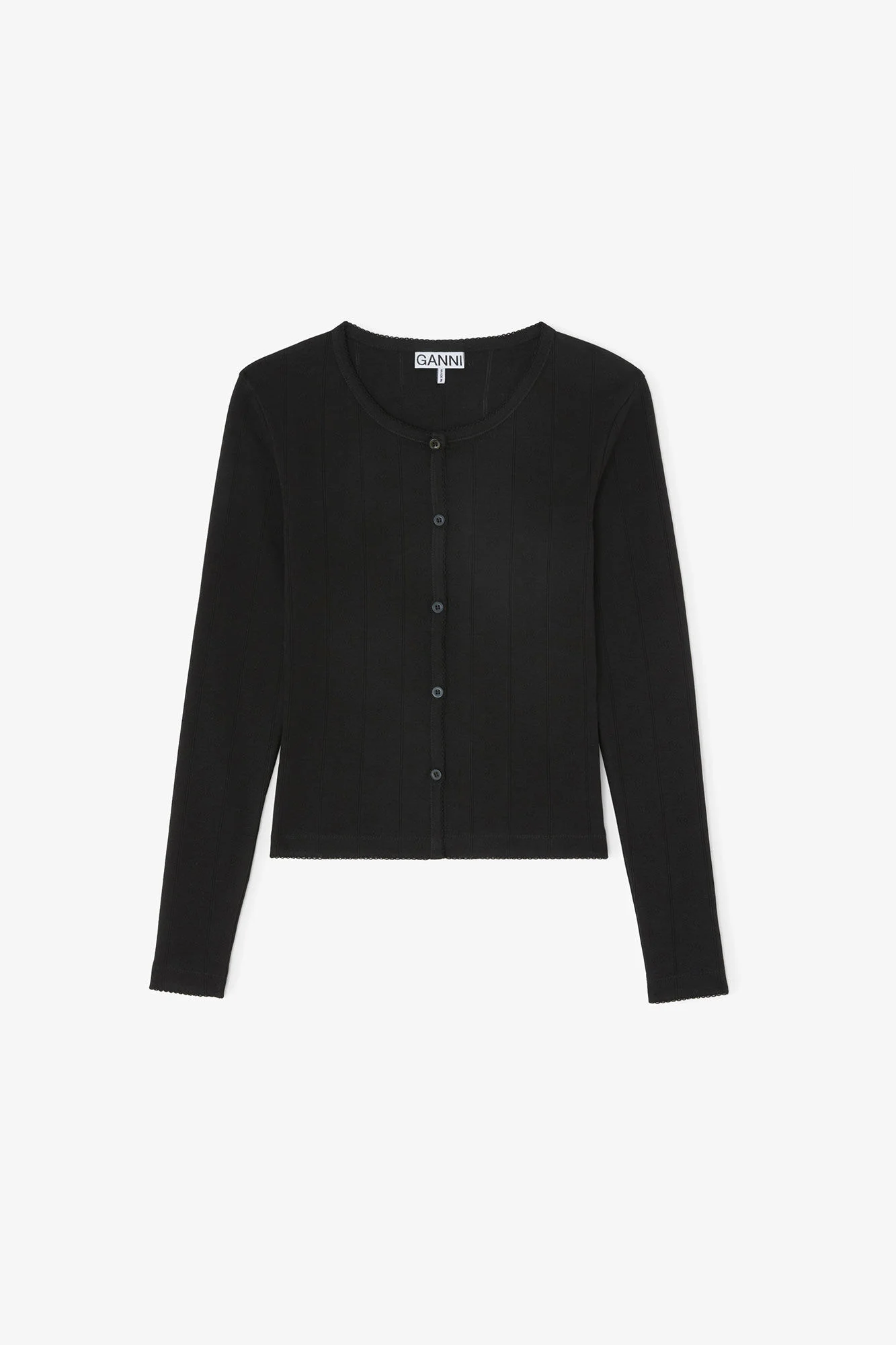 TOP IN BLACK POINTELLE - 1