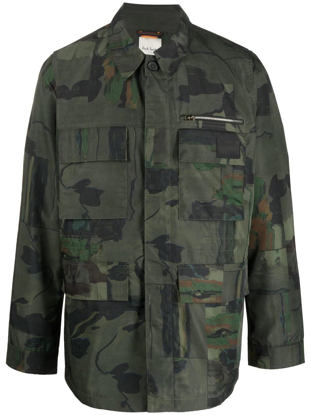 camouflage-print organic cotton jacket - 1