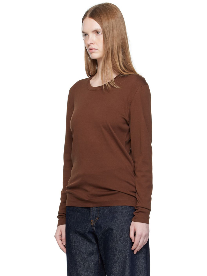 Lemaire Brown Rib Long Sleeve T-shirt outlook