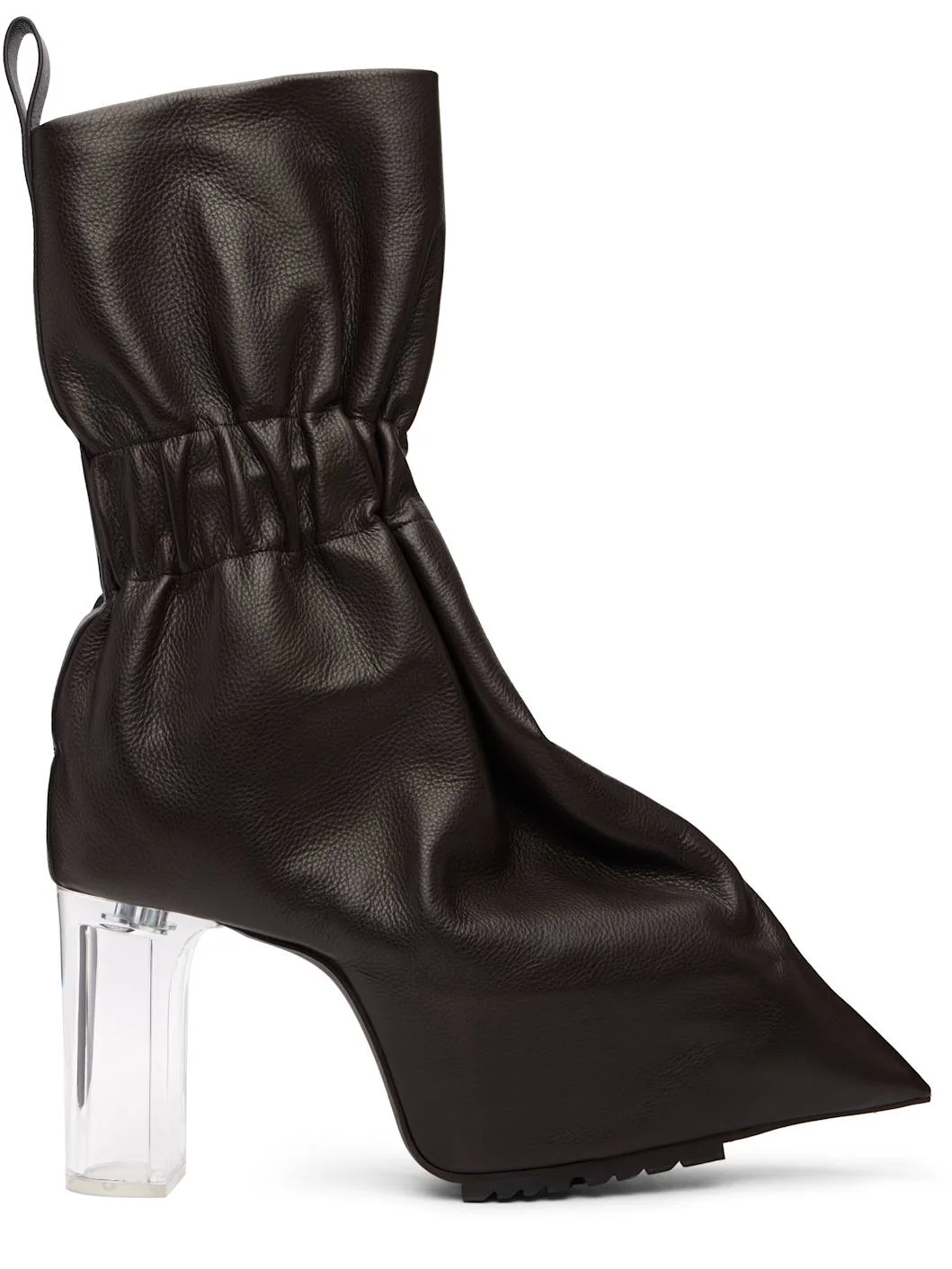 Brown Temple Pull-On Cuffed Taquito Boots - 1
