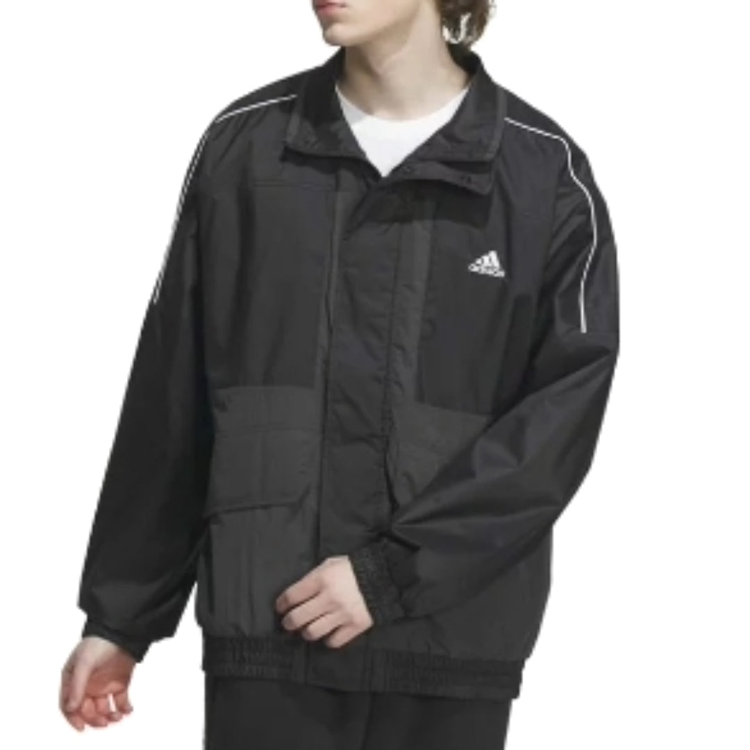 adidas Warding Oversized Fit Woven Full Zip Jacket 'Black' IK7326 - 3