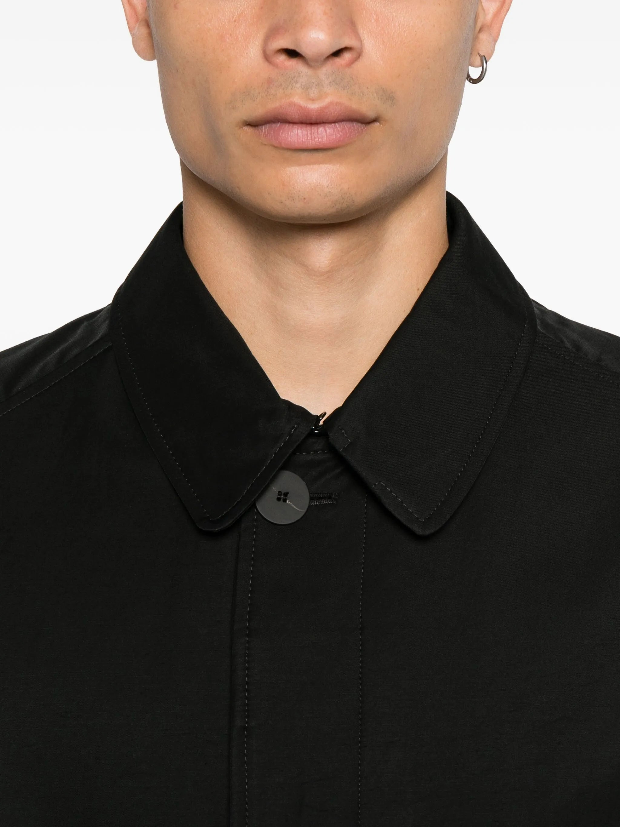 Studio Nicholson Crowe Buttoned Trench Coat - 5