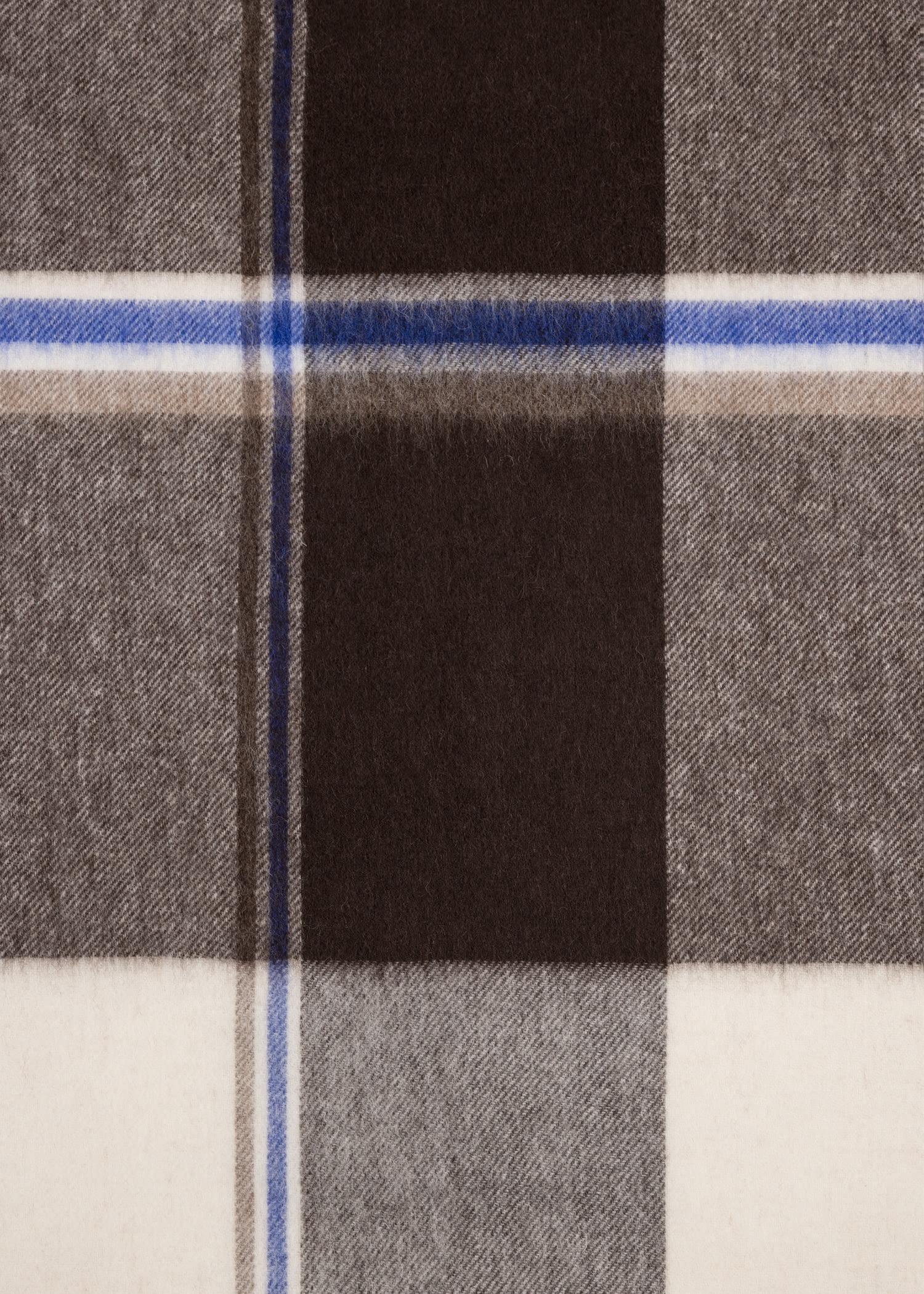 Lambswool Oversized Check Scarf - 3