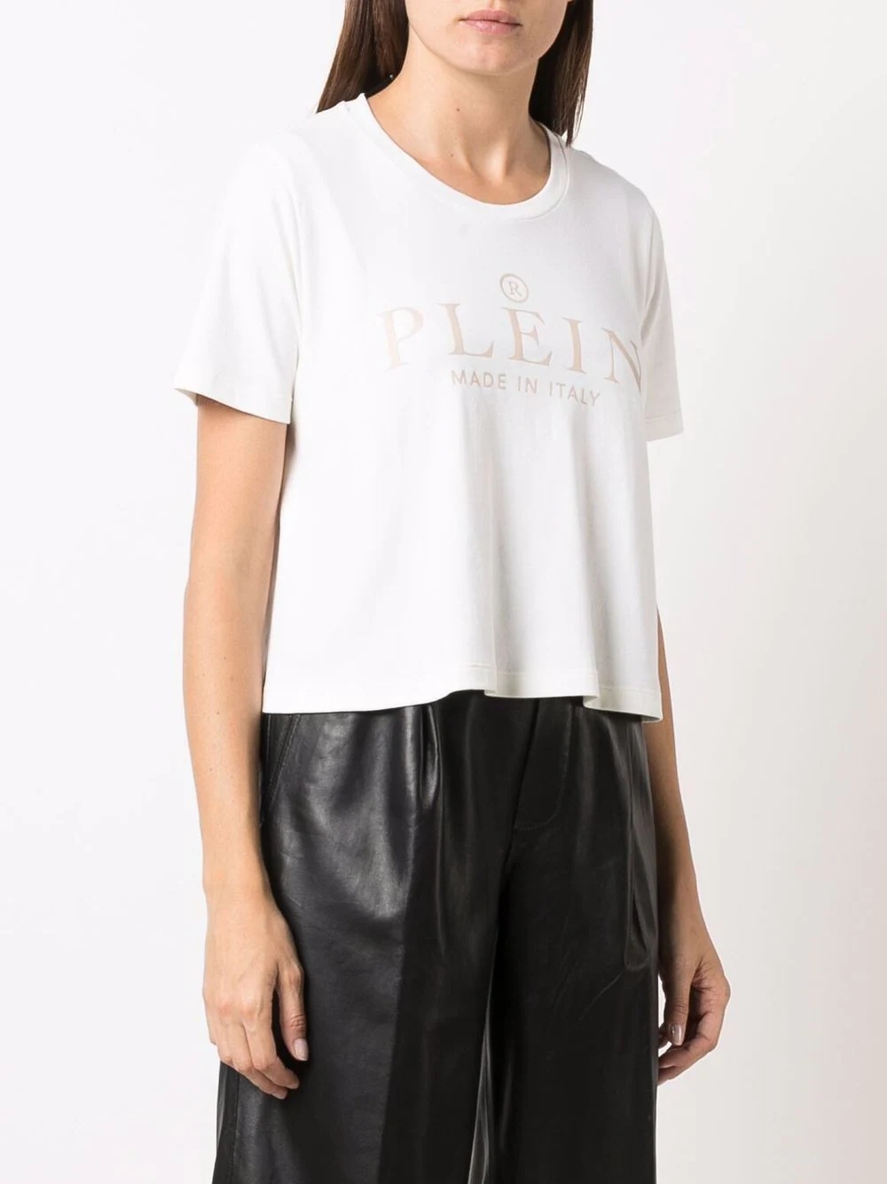 Iconic Plein short-sleeve cropped T-shirt - 3